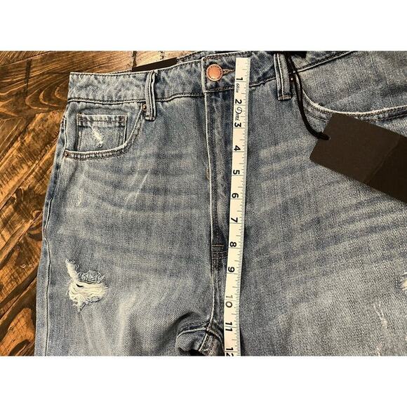 Distressed Gray Straight Leg Jeans - Picture 7 of 15